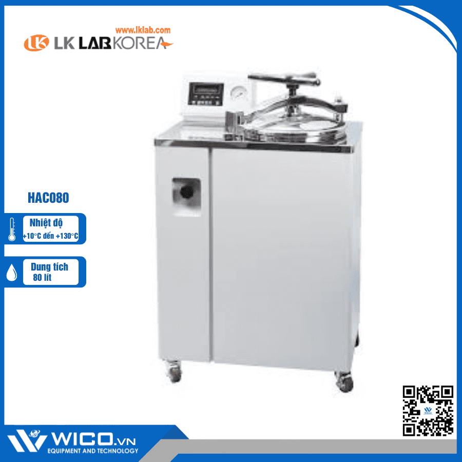 Nồi hấp tiệt trùng 80 lít LK Lab Korea HAC080