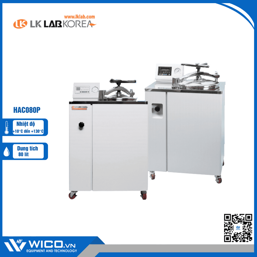 Nồi hấp tiệt trùng 80 lít LK Lab Korea HAC080P
