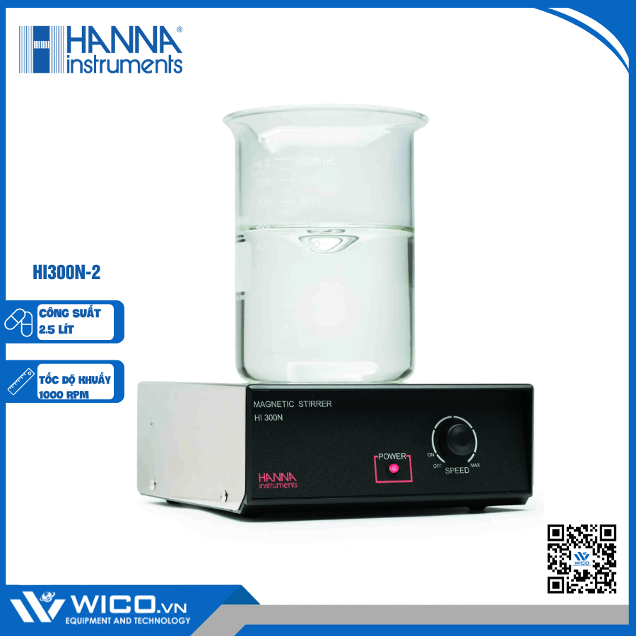 Máy khuấy từ vỏ thép không gỉ HI300N-2