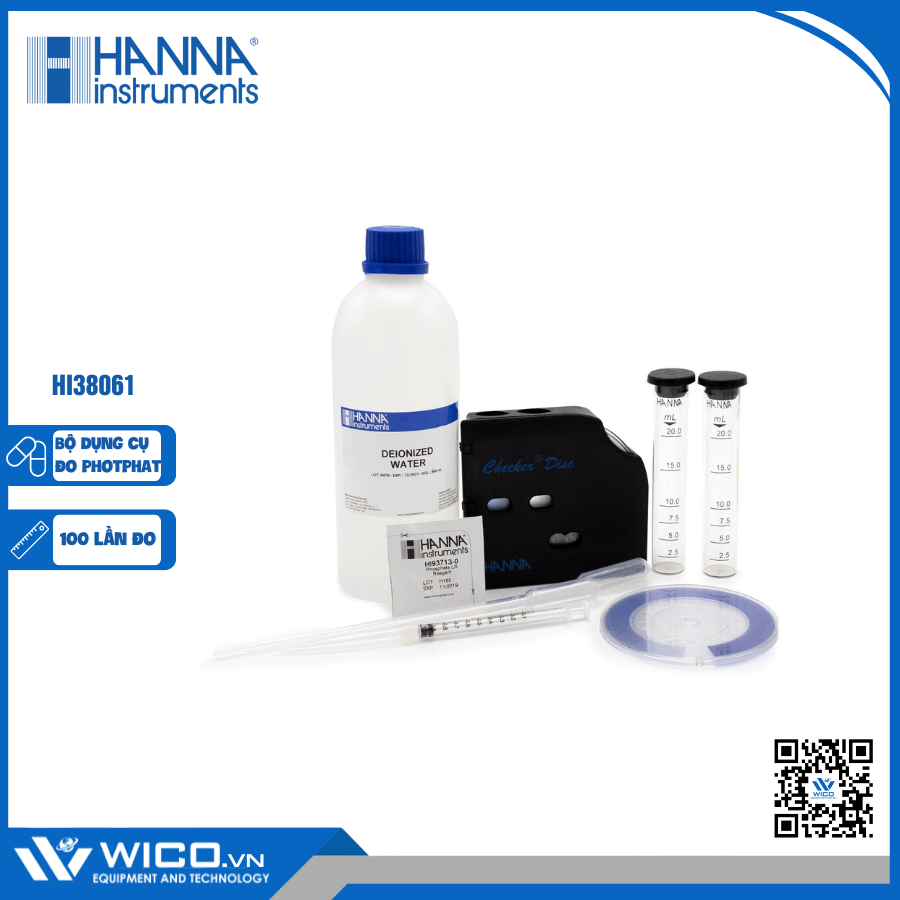 Bộ dụng cụ đo photphat HI38061