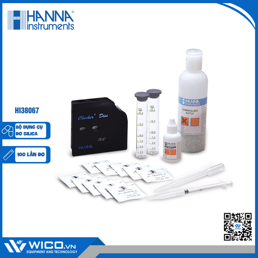 Bộ dụng cụ đo silica hi38067
