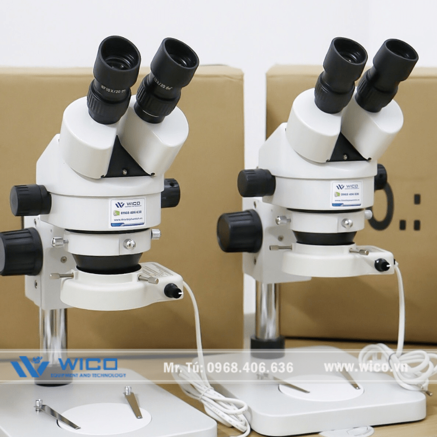 Kính Hiển Vi Soi Nổi Trung Quốc Zoom Liên Tục 7-45 Lần SZM45-B7