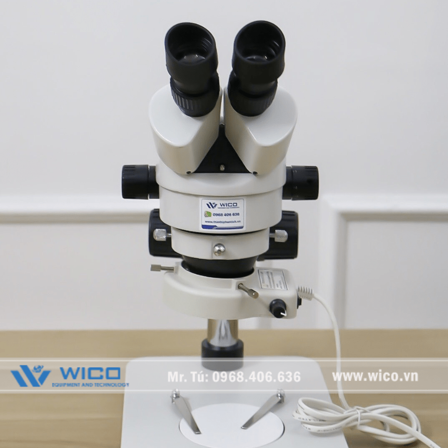 Kính Hiển Vi Soi Nổi Trung Quốc Zoom Liên Tục 7-45 Lần SZM45-B7