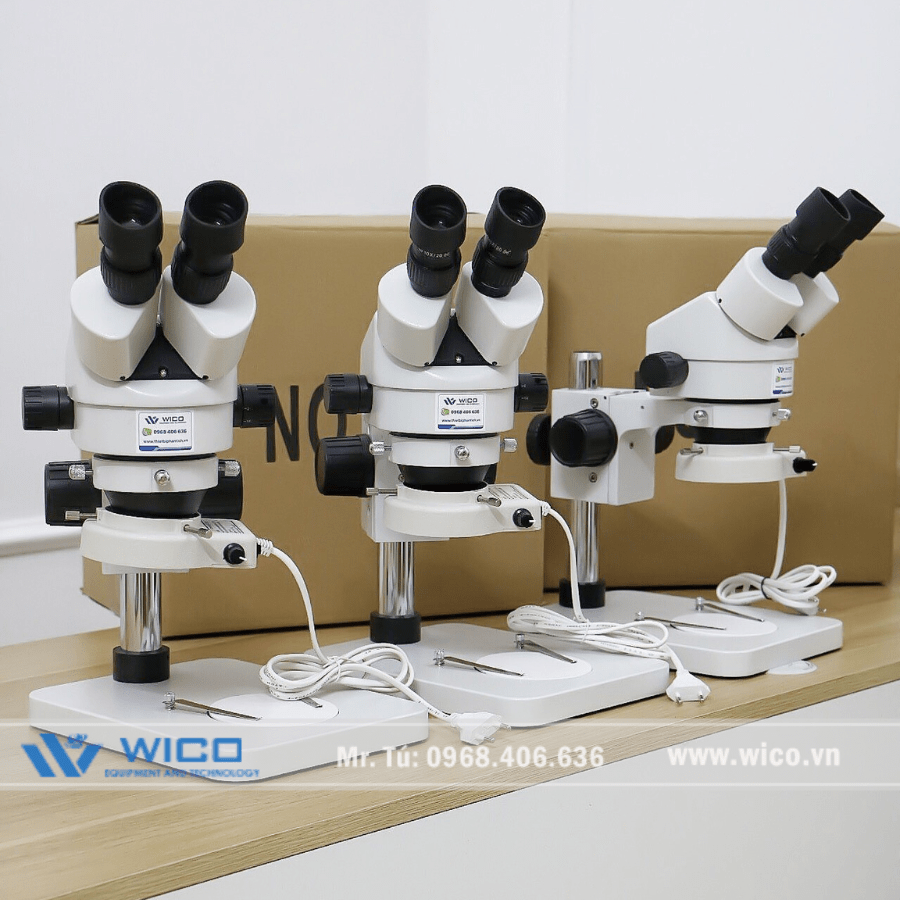 Kính Hiển Vi Soi Nổi Trung Quốc Zoom Liên Tục 7-45 Lần SZM45-B7