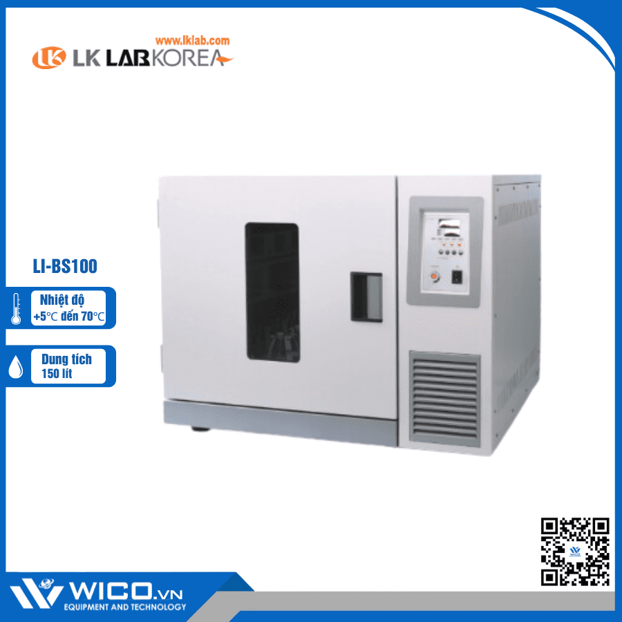 Tủ ấm lắc 150 lít LK Lab Korea LI-BS100