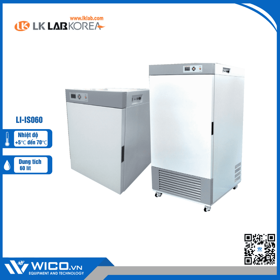 Tủ ấm 60 lít LK Lab Korea LI-IS060