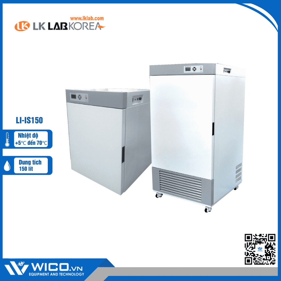 Tủ ấm 150 lít LK Lab Korea LI-IS150