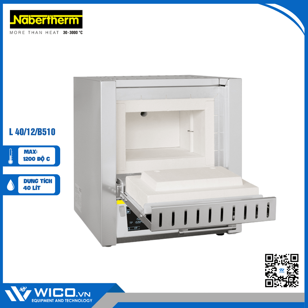 Lò Nung Chuyên Dụng 1200 độ C Nabertherm - Đức L 40/12/B510