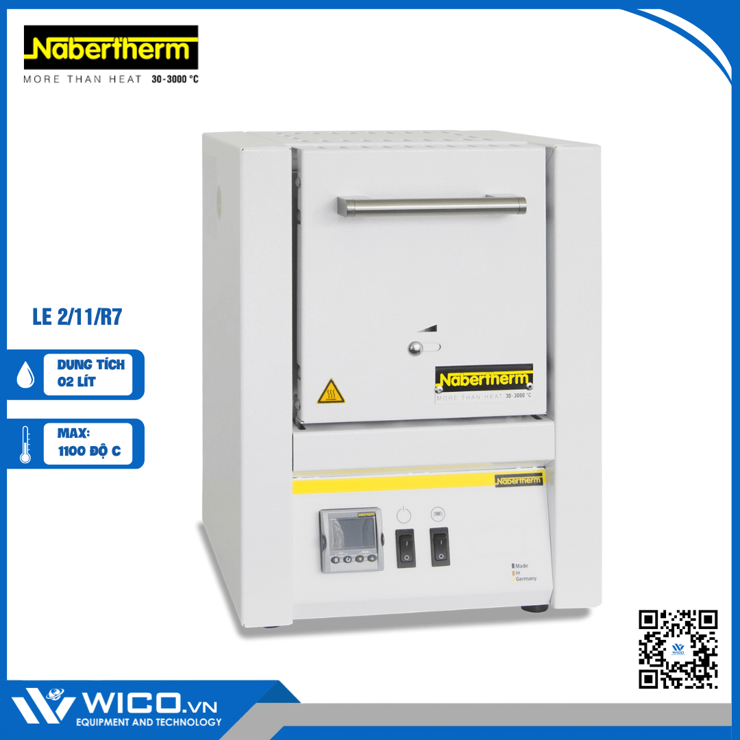Lò Nung Thí Nghiệm Nabertherm 1100 độ C LE 2/11/B410