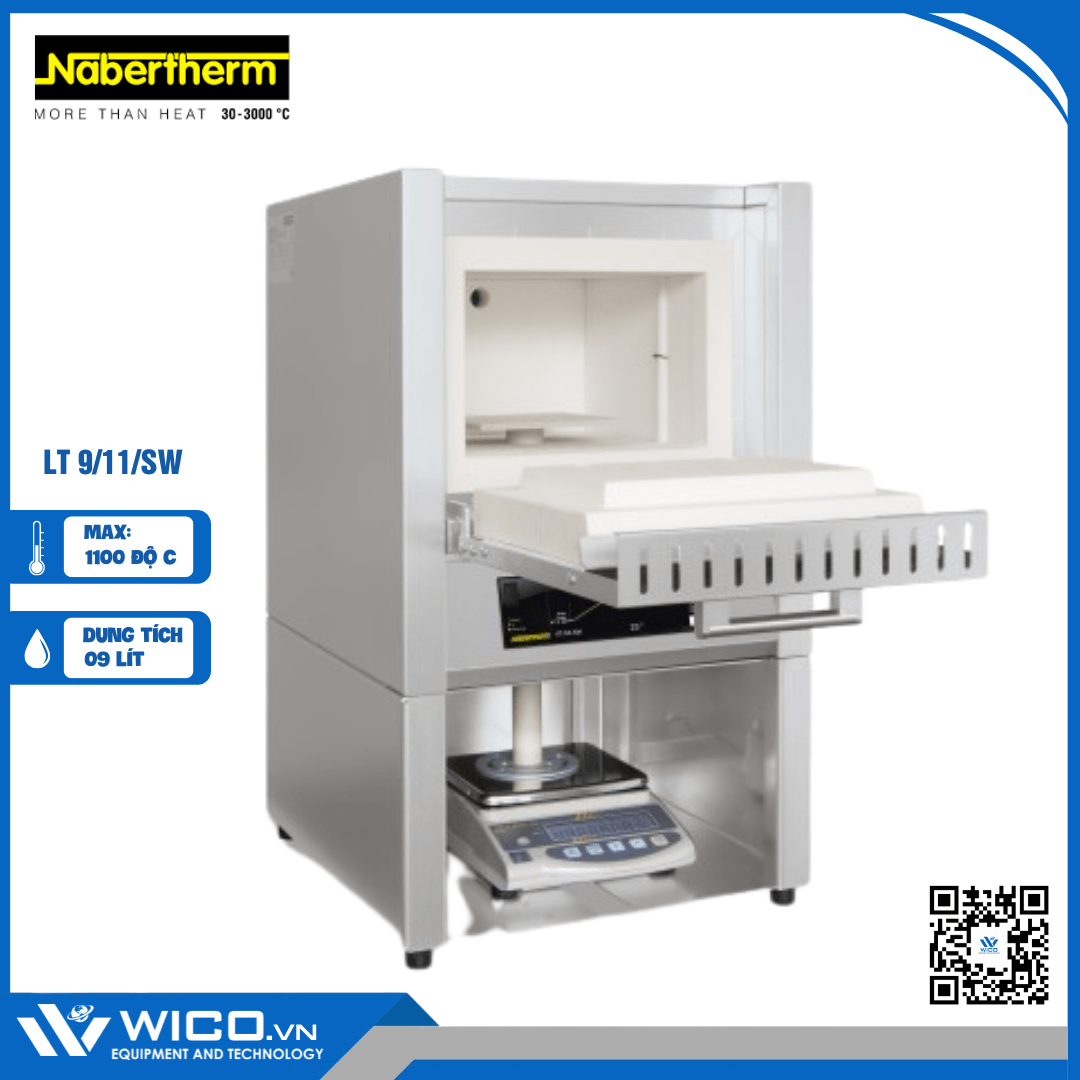 Lò Nung Cân Liên Tục Nabertherm LT 9/11/SW | 1100 Độ - Cửa Trượt