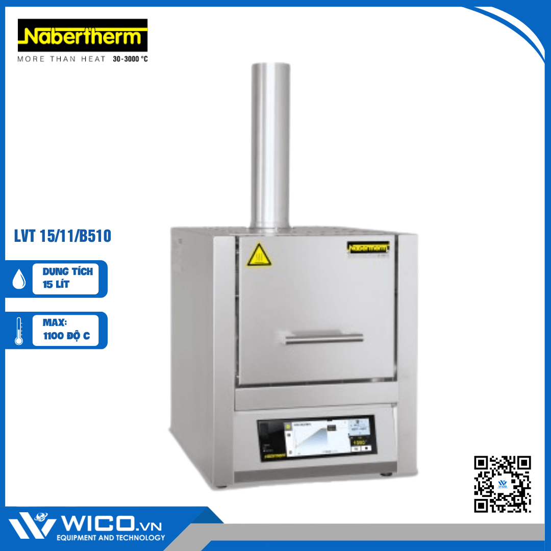 Lò Nung Đốt Tro 1100 độ C Nabertherm - Đức LVT 15/11/B510