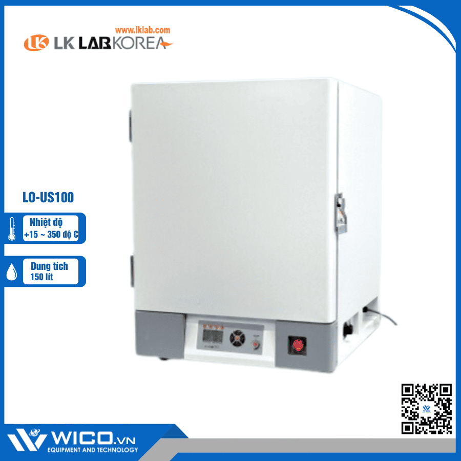 Tủ sấy nhiệt độ cao 450 độ C 100 lít LK Lab Korea LO-US100