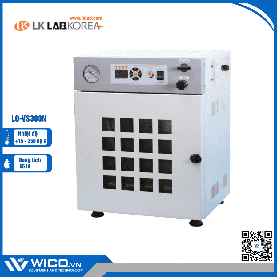 Tủ sấy chân không nhiệt độ cao 65 lít LK Lab Korea LO-VS380N