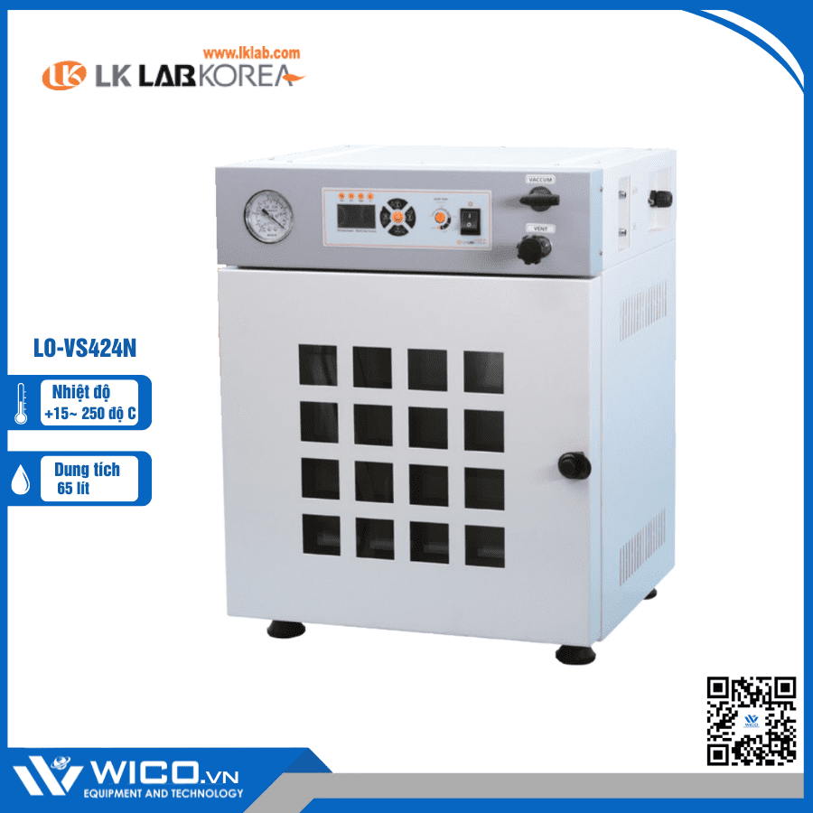 Tủ sấy chân không 65 lít LK Lab Korea LO-VS424N