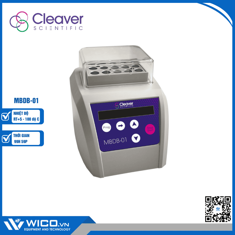 Bể ổn nhiệt khô mini Cleaver Scientific MBDB-01 (100 độ C)