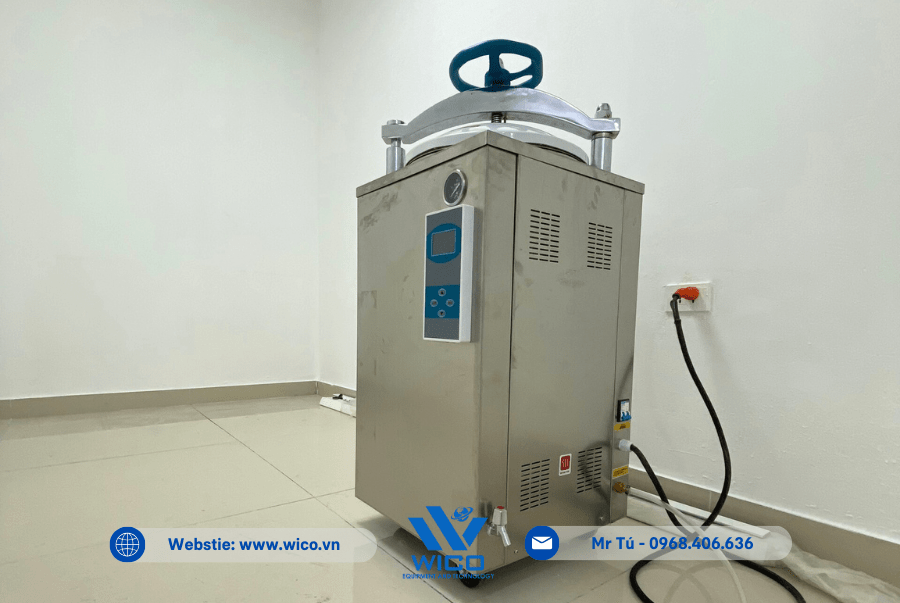  thực tế Nồi hấp tiệt trùng kiểu đứng LS-HD tại bệnh viện ở Hà Tĩnh