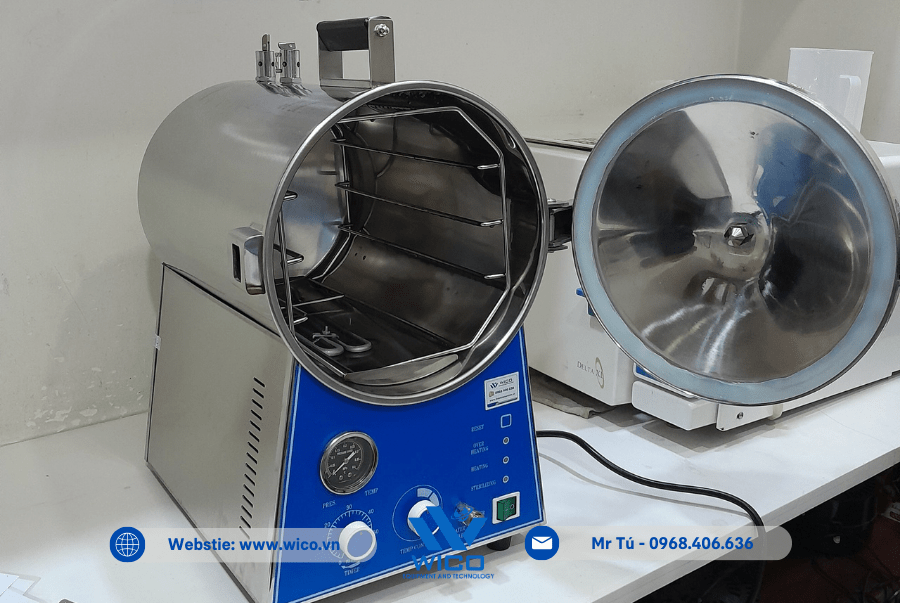 Nồi hấp để bàn Jibimed TM-T16J tại một phòng khám nha khoa ở TP. Hồ Chí Minh