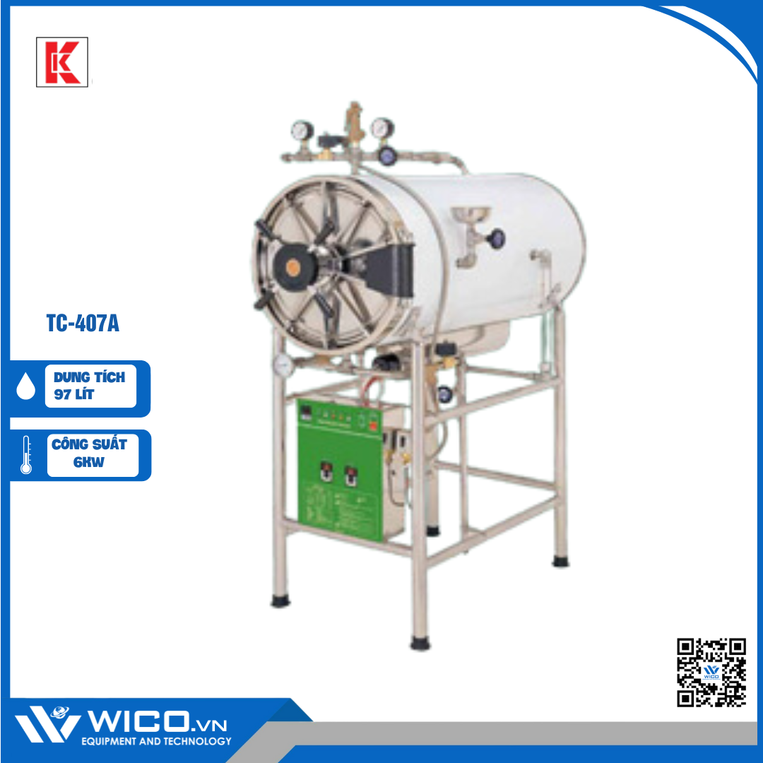 Nồi Hấp Tiệt Trùng 97 Lít Gemmy Đài Loan TC-407A