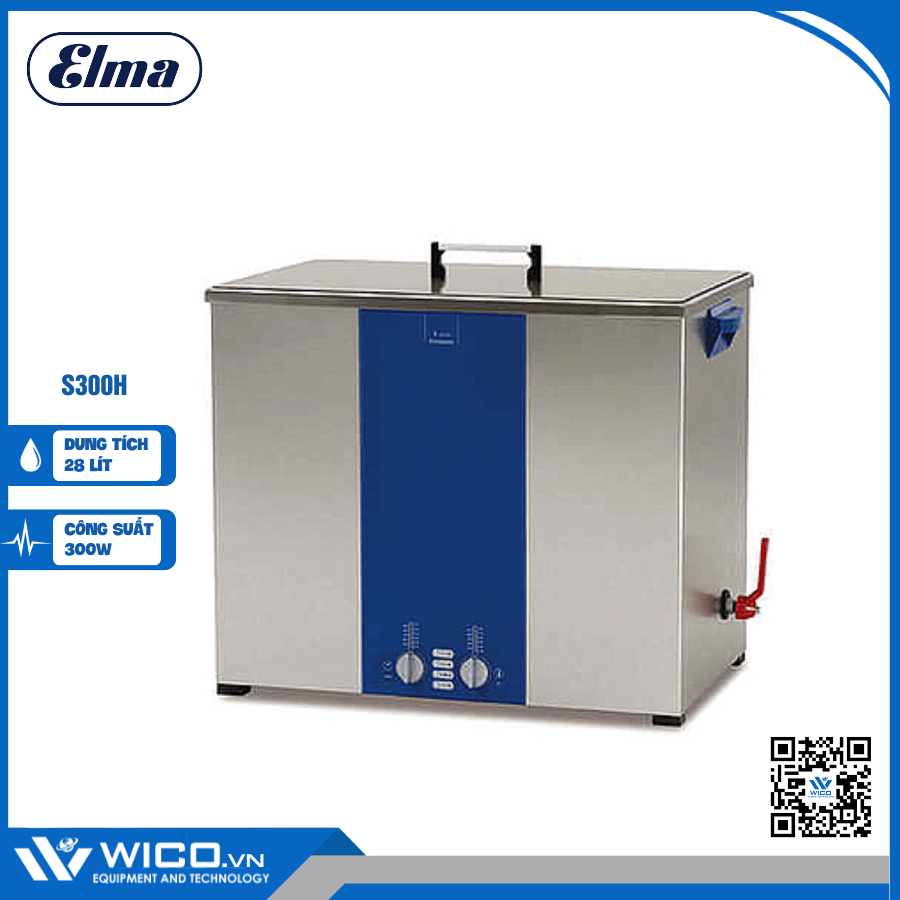 Bể rửa siêu âm có gia nhiệt Elma S300H
