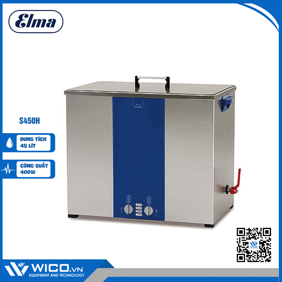 Bể rửa siêu âm có gia nhiệt Elma S450H