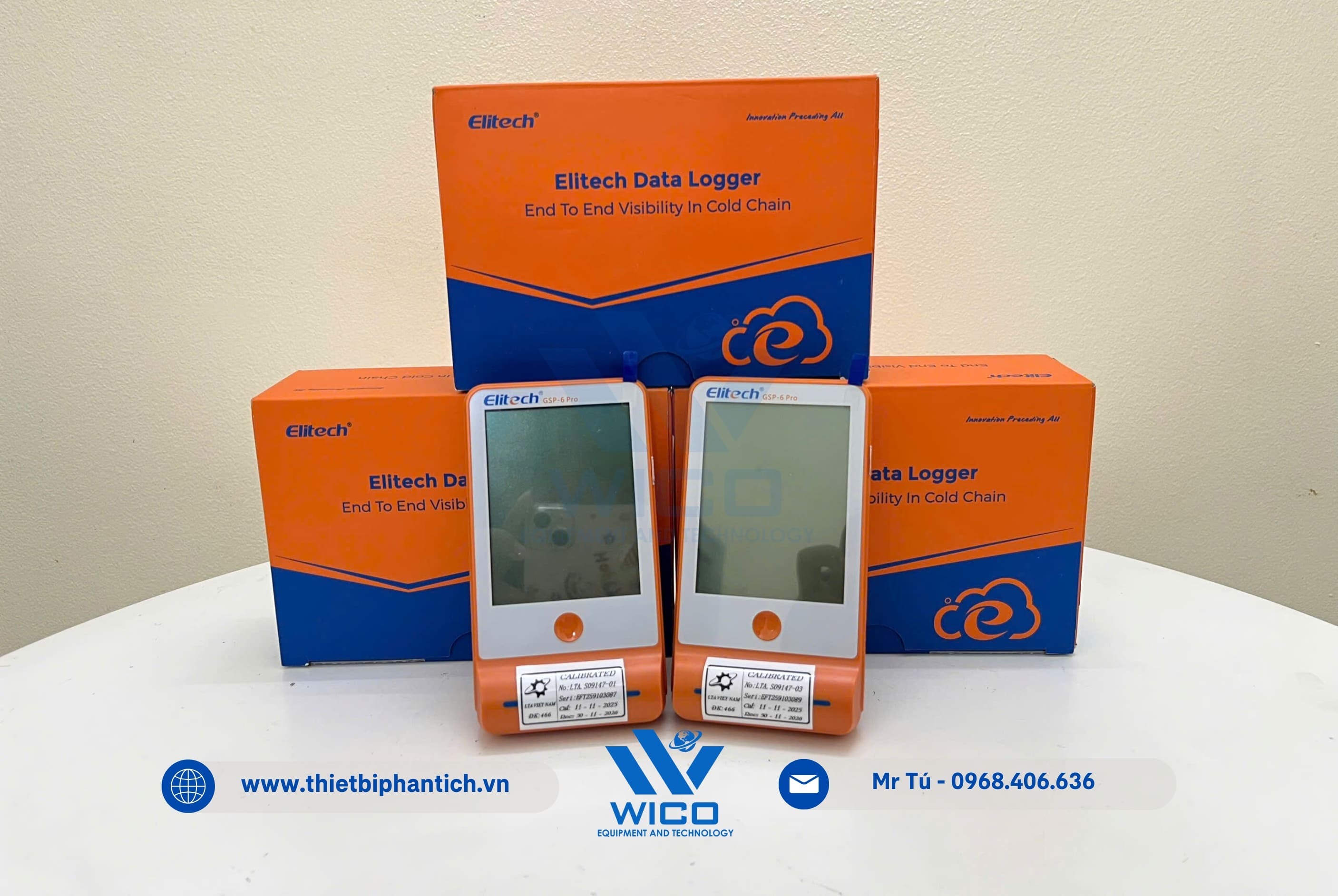 Nhiệt Ẩm Kế Tự Ghi GSP-6 Pro Elitech