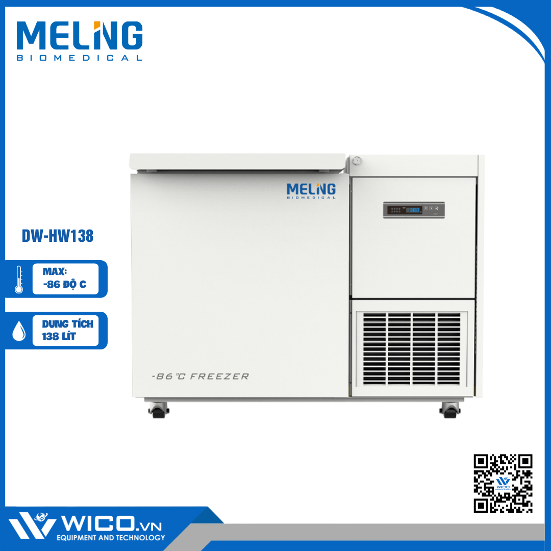 Tủ lạnh âm 86 độ Meiling DW-HW138