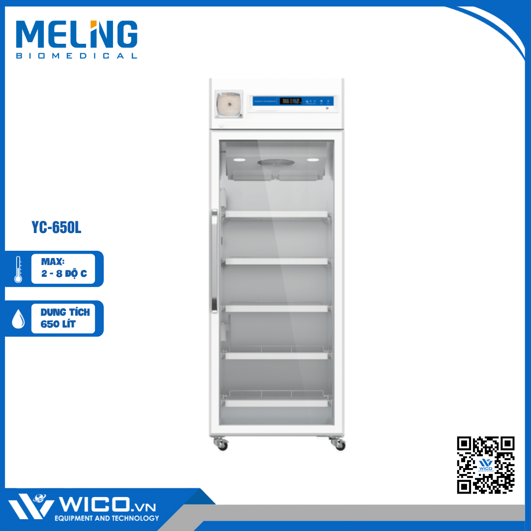 Tủ bảo quản dược phẩm Meiling YC-650L
