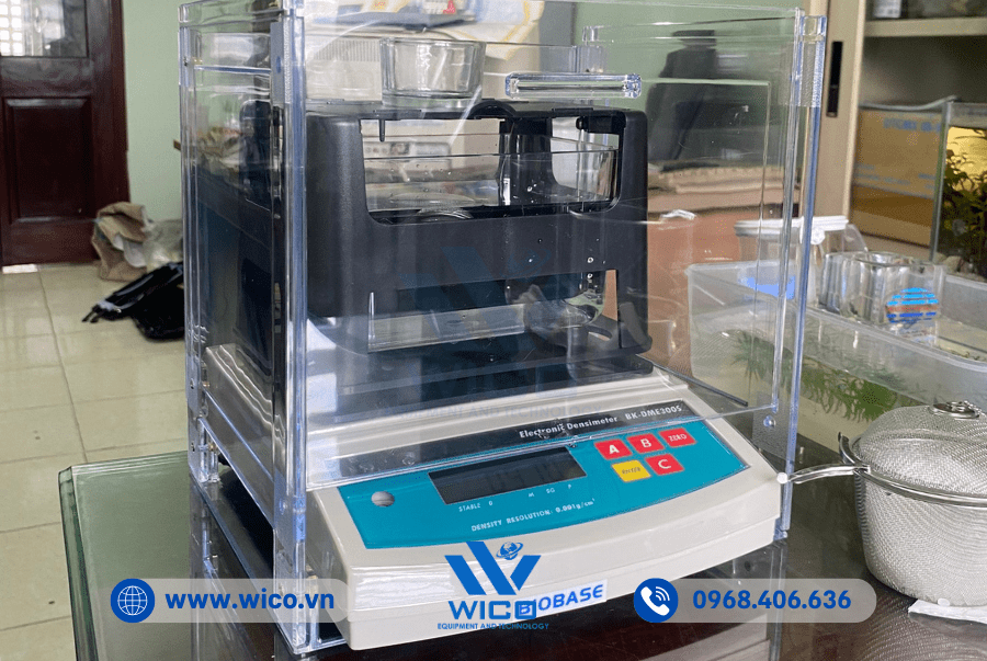Bàn giao Cân tỷ trọng BK-DME300S tại Thanh Hóa