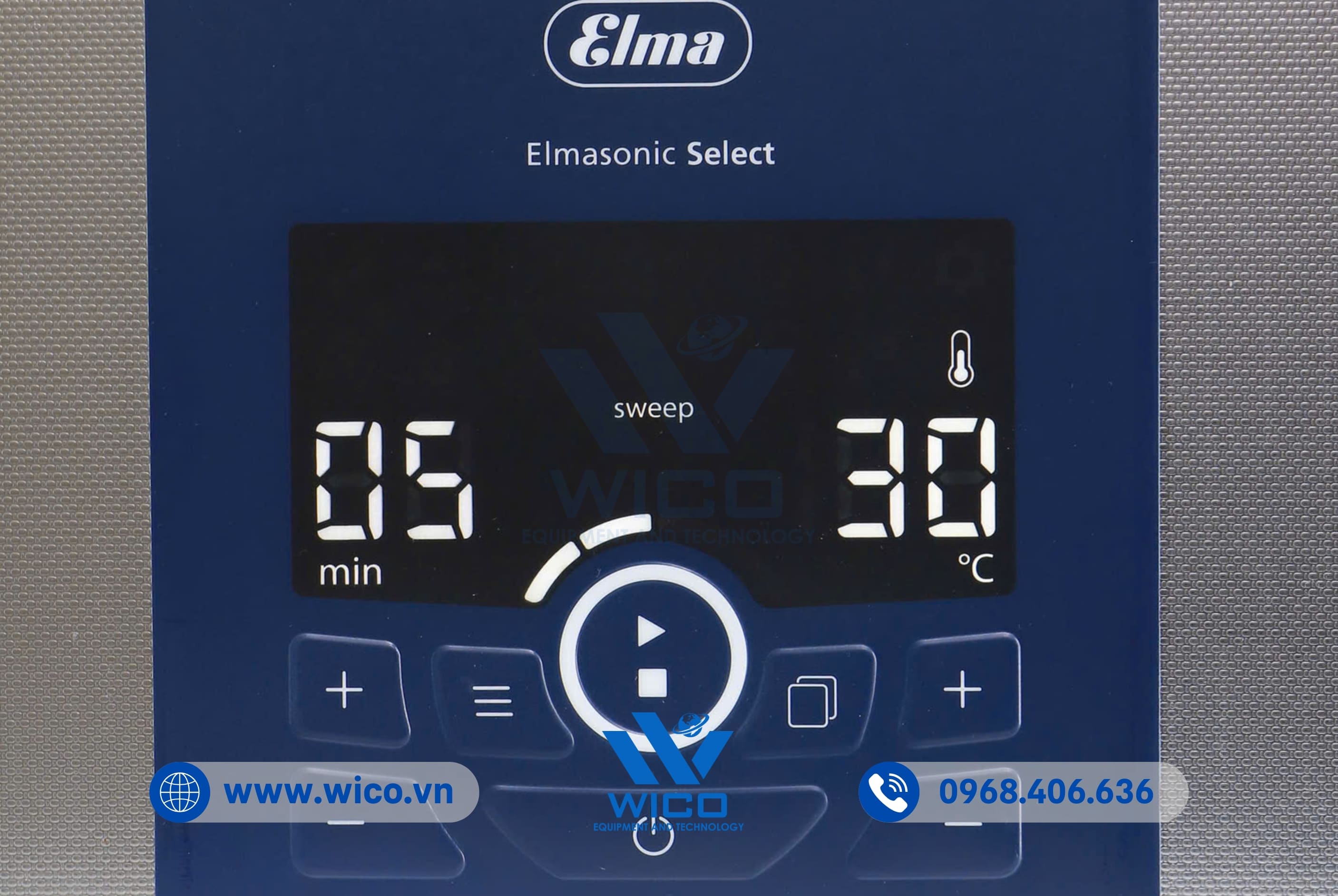 Bể Rửa Siêu Âm Elma Có Gia Nhiệt Select 300 | 27.5 Lít