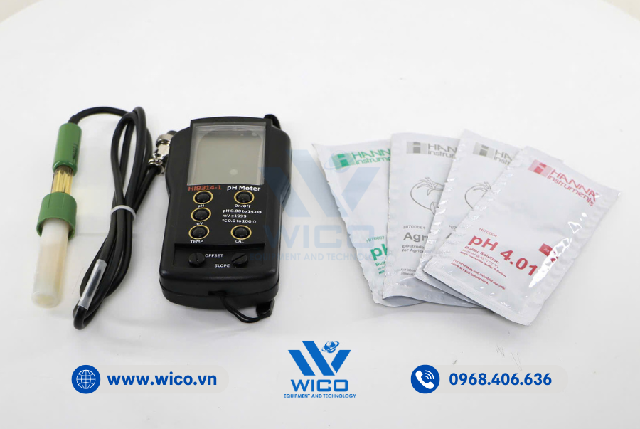 Trọn bộ máy đo pH/ORP/Nhiệt Độ cầm tay HI8314-1