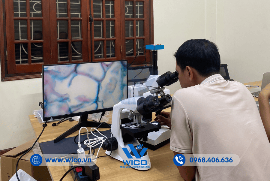 Khách hàng tới test Kính ICO-L1000PLi trực tiếp tại văn phòng Wico