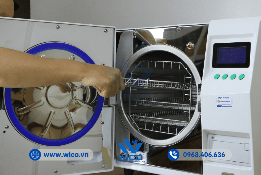 Thực tế Nồi hấp tiệt trùng TM-24DV tại văn phòng Wico Hà Nội