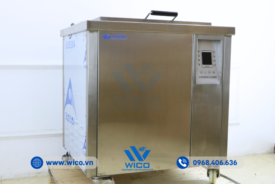 Bể rửa siêu âm công nghiệp JYD-610 góc nghiêng phải