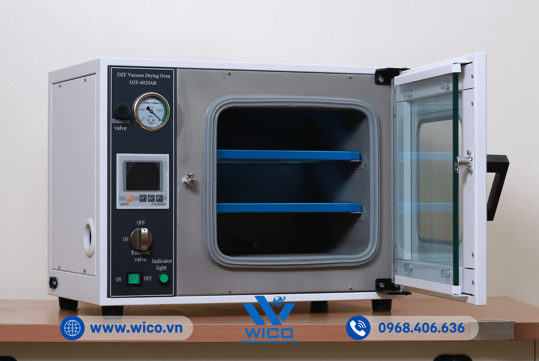Tủ sấy chân không Xingchen DZF-6090AB | Ngiêng phải