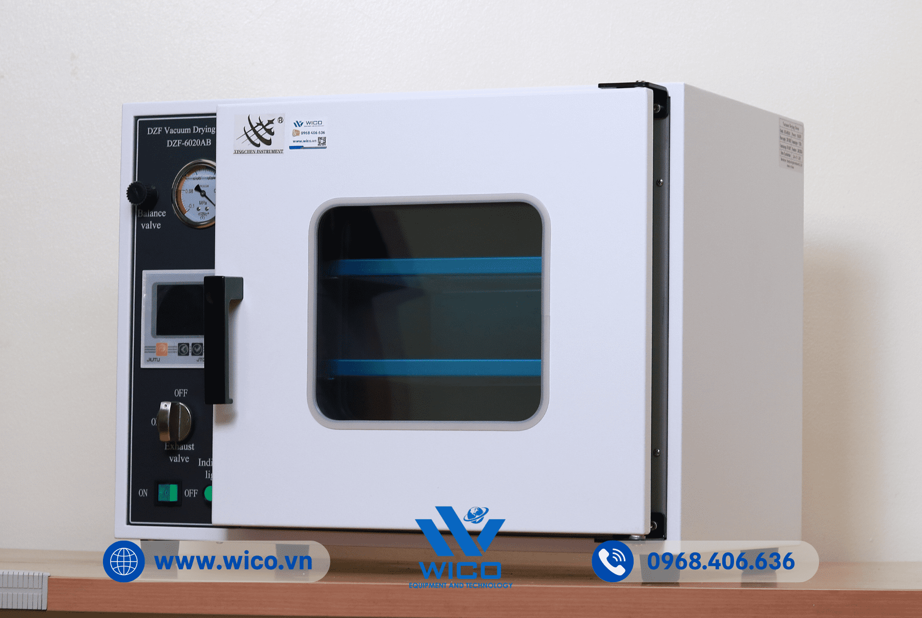 Tủ sấy chân không Xingchen DZF-6020A | Ngiêng trái