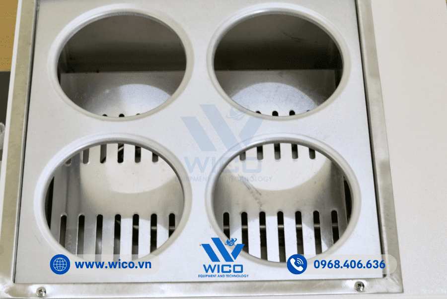 4 vị trí đặt mẫu của Bể HH-4