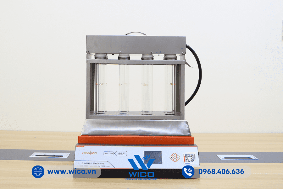 Máy Phá Mẫu Cất Đạm Trung Quốc HYP-308 | 8 Vị Trí