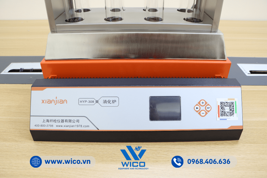 Màn hình và bộ điều khiển của Máy Phá Mẫu Cất Đạm Trung Quốc HYP-308