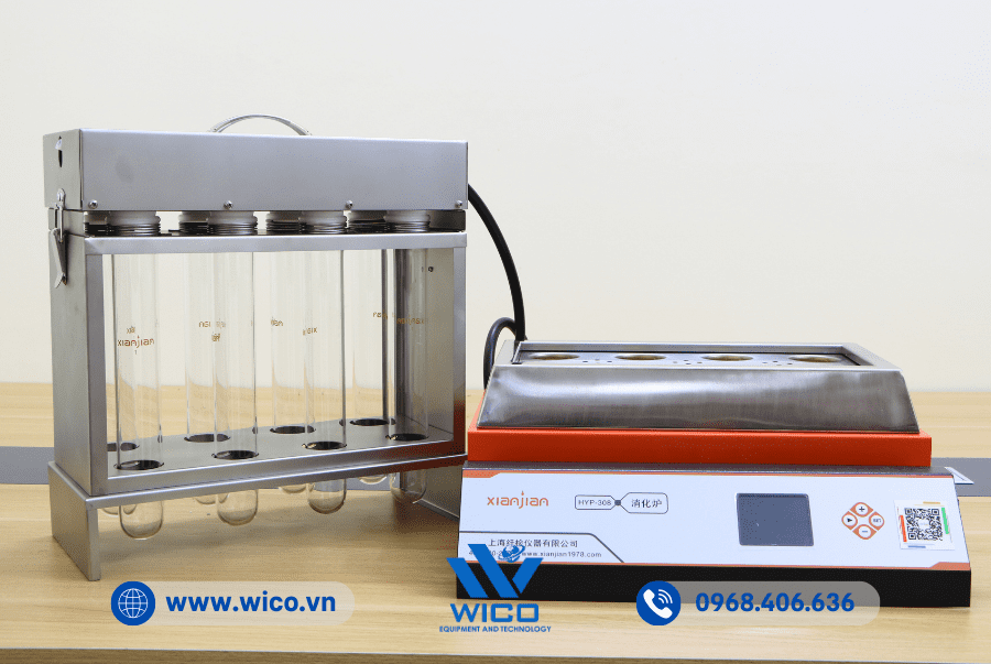 Trọn bộ Máy Phá Mẫu Cất Đạm Trung Quốc HYP-308