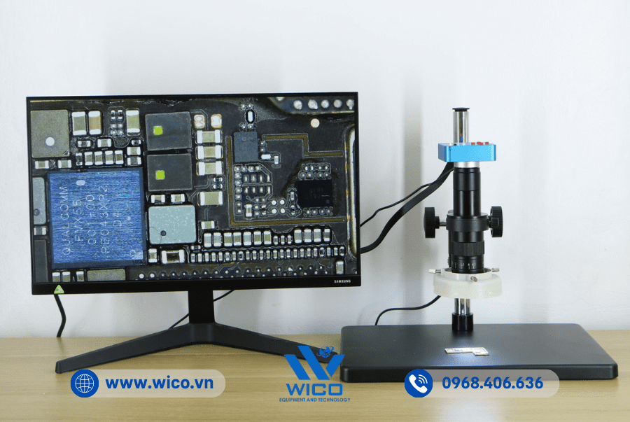 Vi mạch điện thoại iPhone dưới kính hiển vi ICO-21MP
