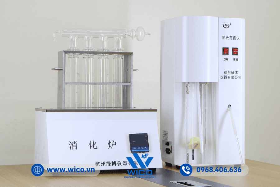 Máy chưng cất đạm kèm bộ phá mẫu KDN-04