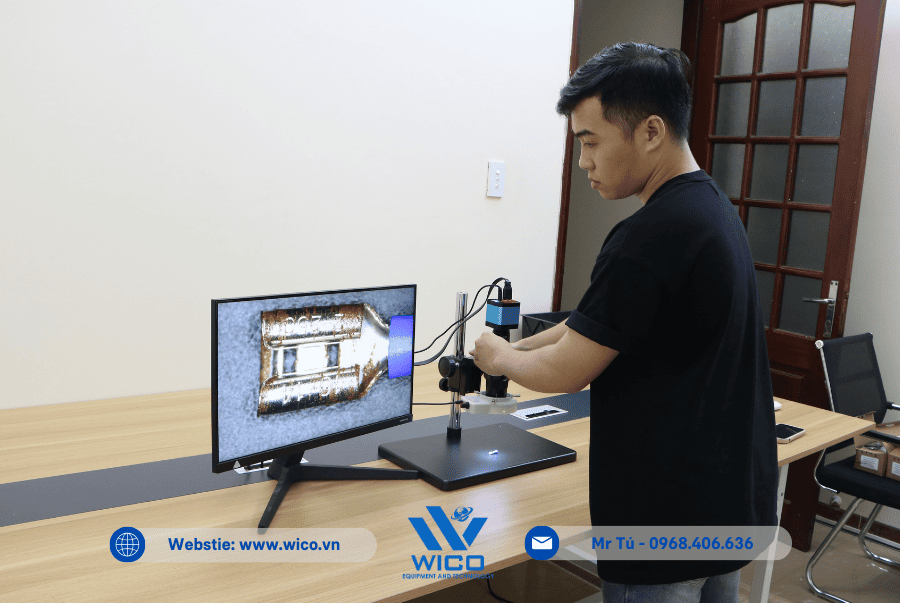 Bộ Kính Hiển Vi Điện Tử 14MP SHRC-18M | Kèm Màn Hình HDMI