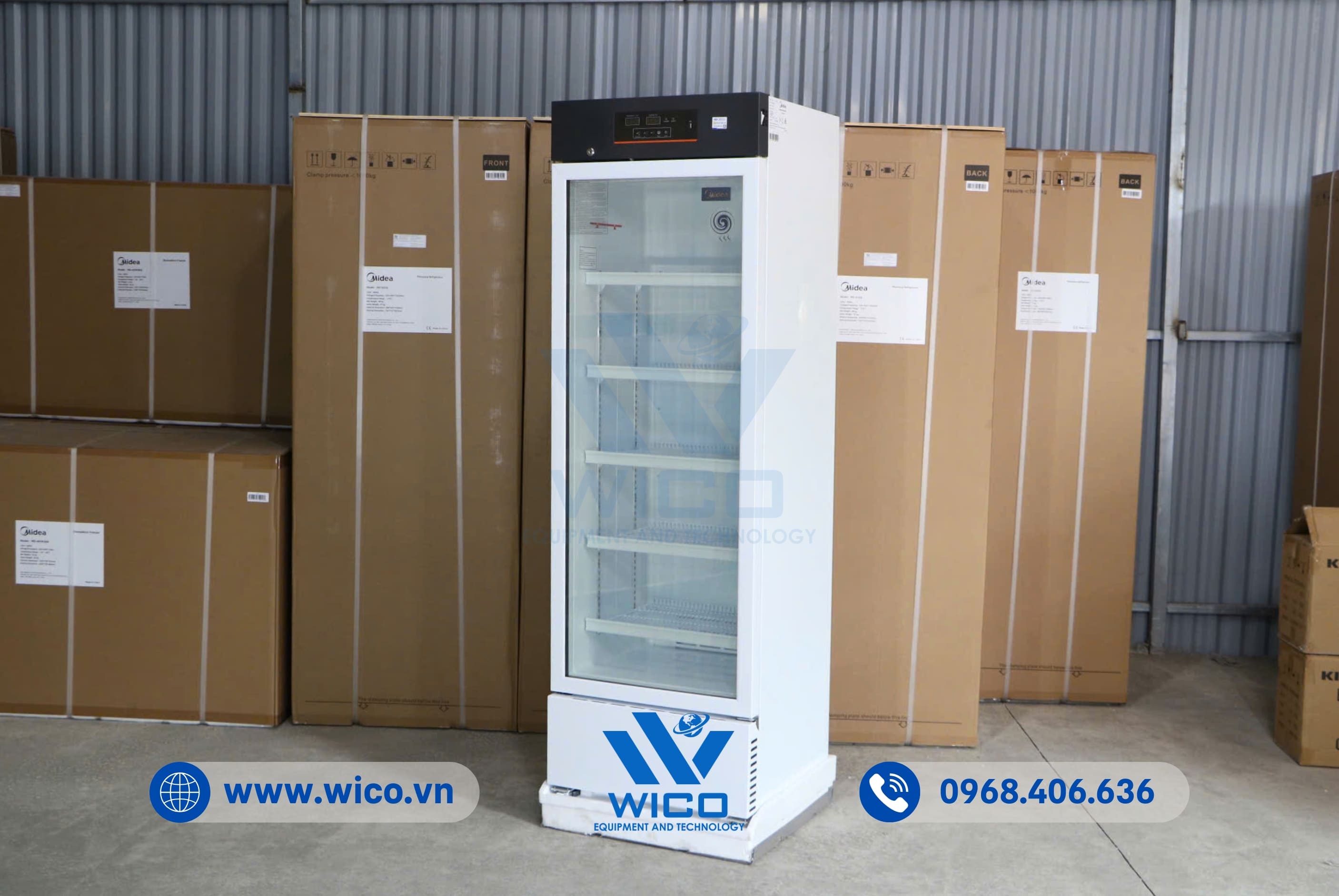 Tủ Bảo Quản Dược/Vắc Xin 2-8 Độ C Midea 316 Lít MC-5L316 | Kiểu Đứng