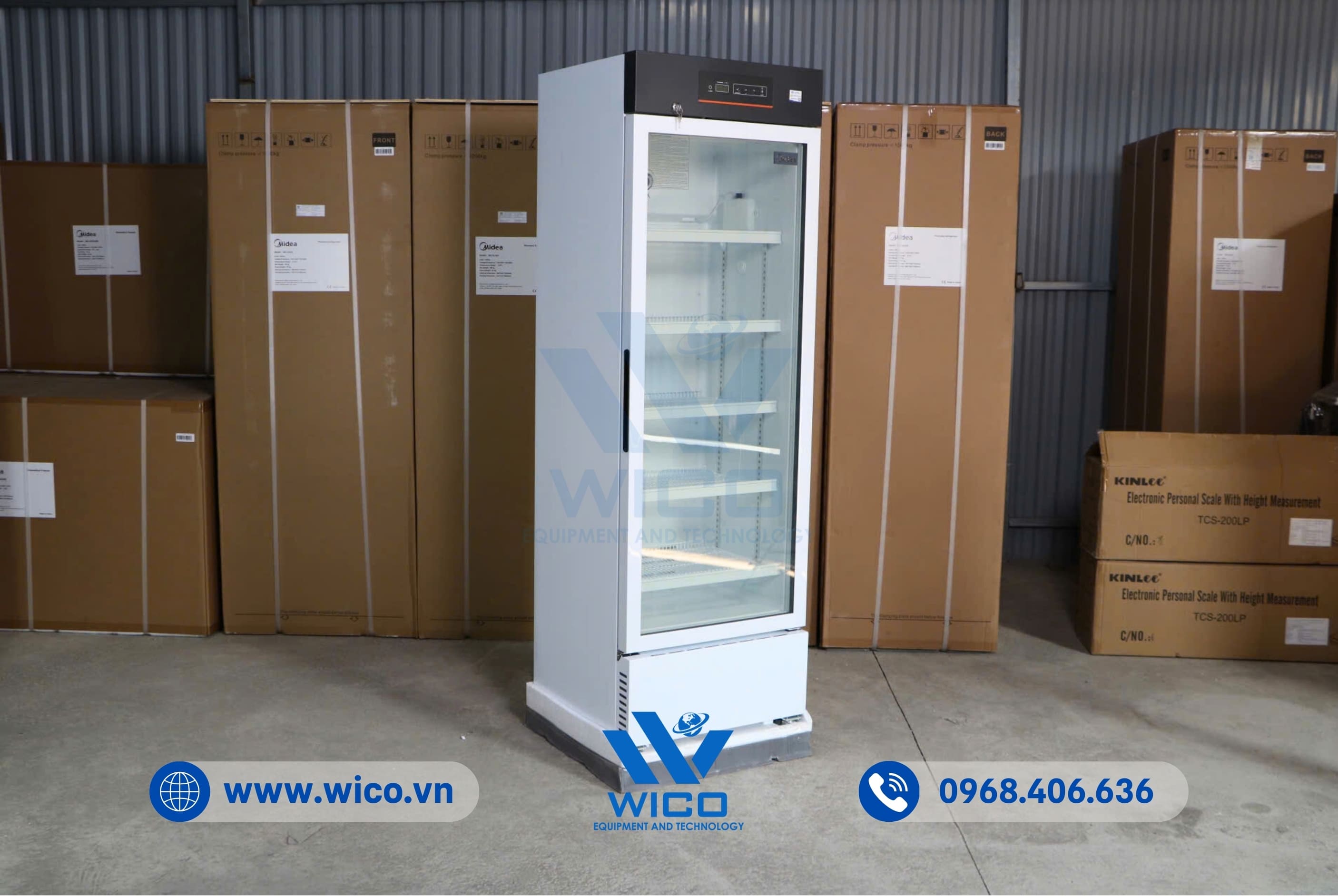 Tủ Bảo Quản Dược/Vắc Xin 2-8 Độ C Midea 316 Lít MC-5L316B | Kiểu Đứng