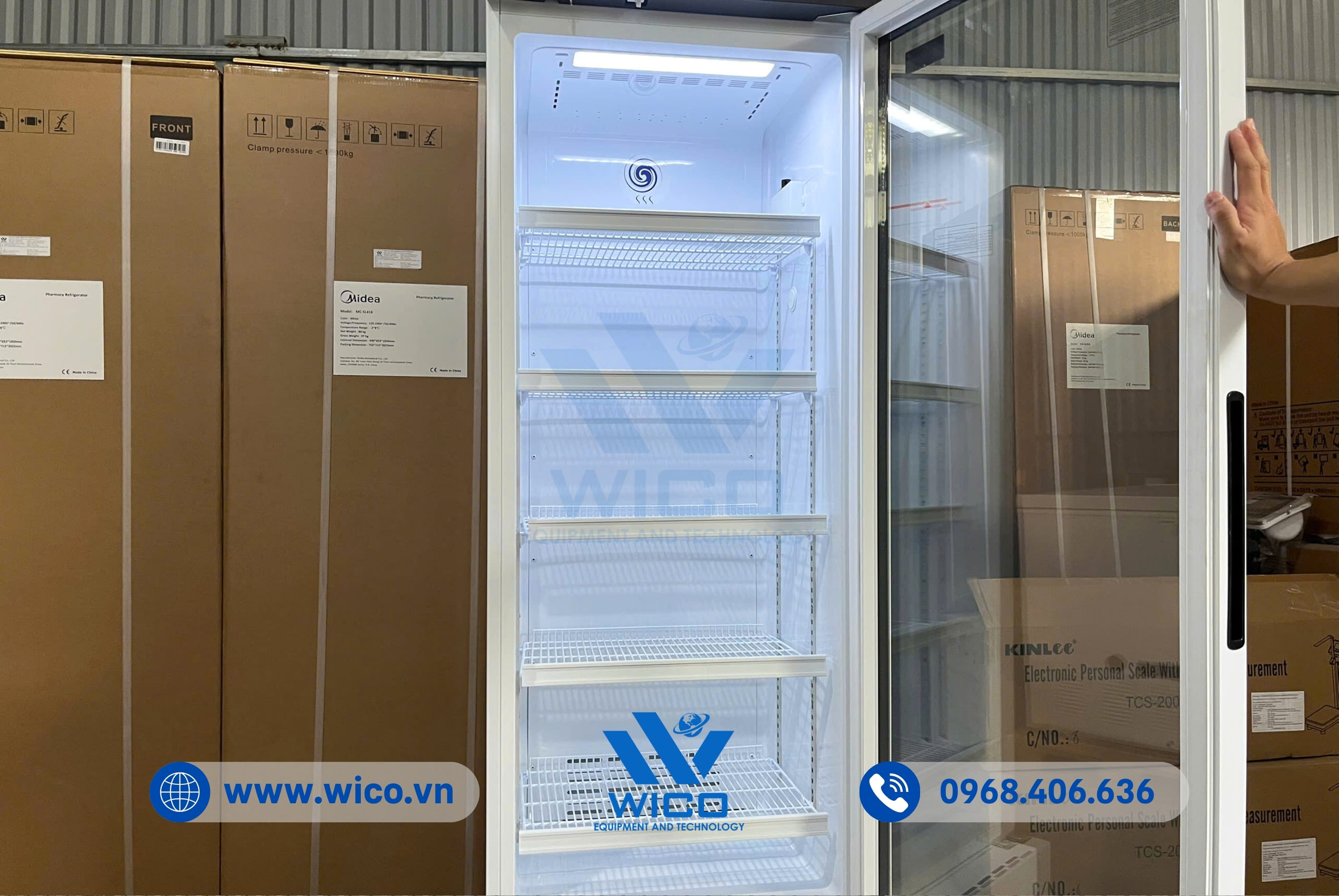 Tủ Bảo Quản Dược/Vắc Xin 2-8 Độ C Midea 316 Lít MC-5L316B | Kiểu Đứng