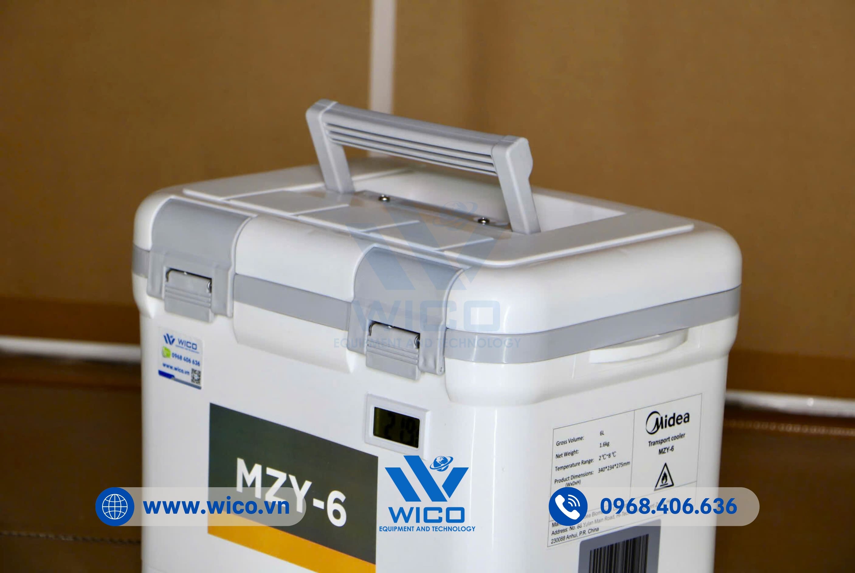 Hộp Bảo Quản Vắc Xin Midea MZY-6 | 6 Lít