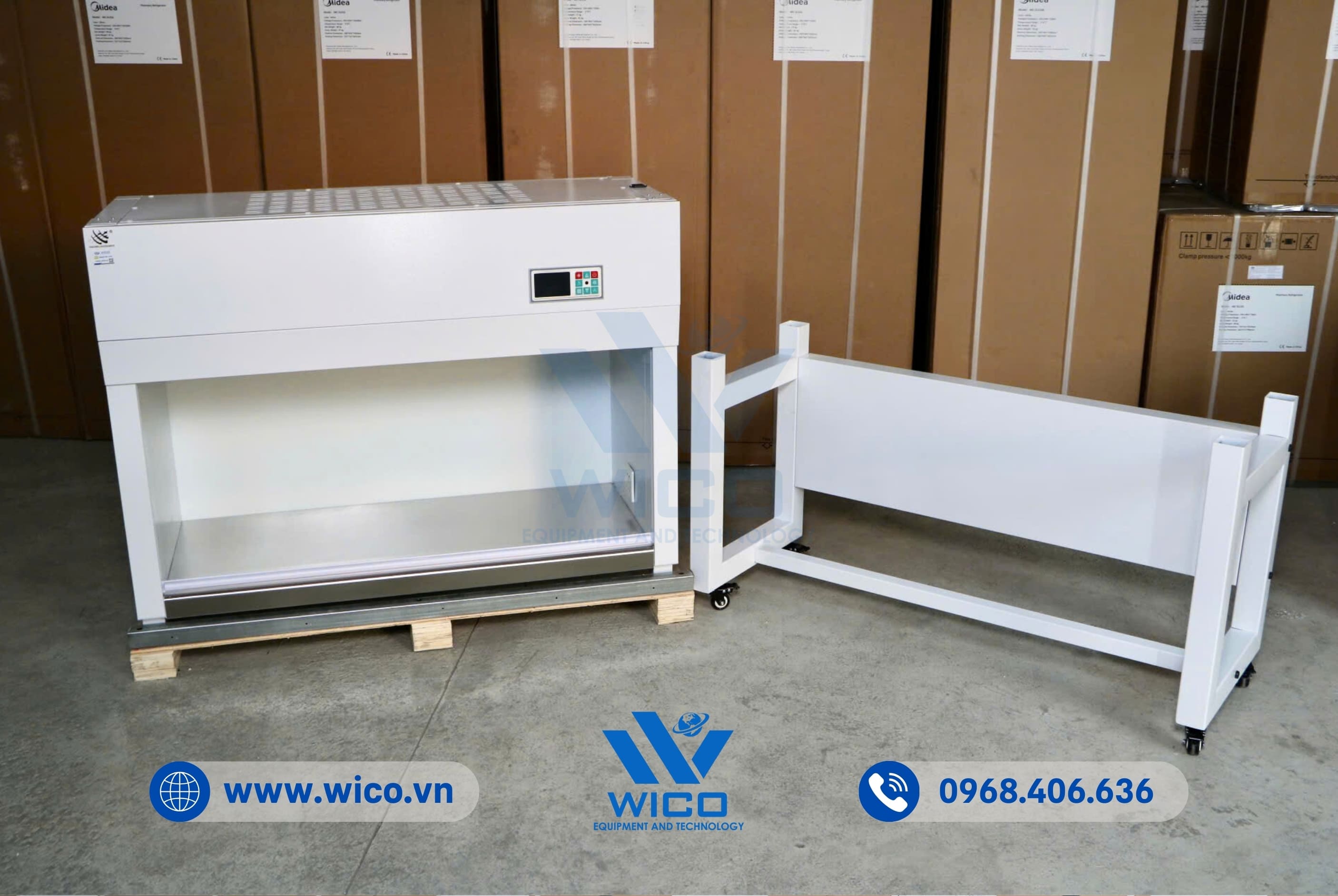 Tủ Cấy Vi Sinh Thổi Đứng 2 Người Thao Tác SW-CJ-2FD | Chân Đế Rời