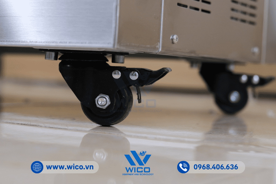 Bánh xe được thiết kế khóa an toàn