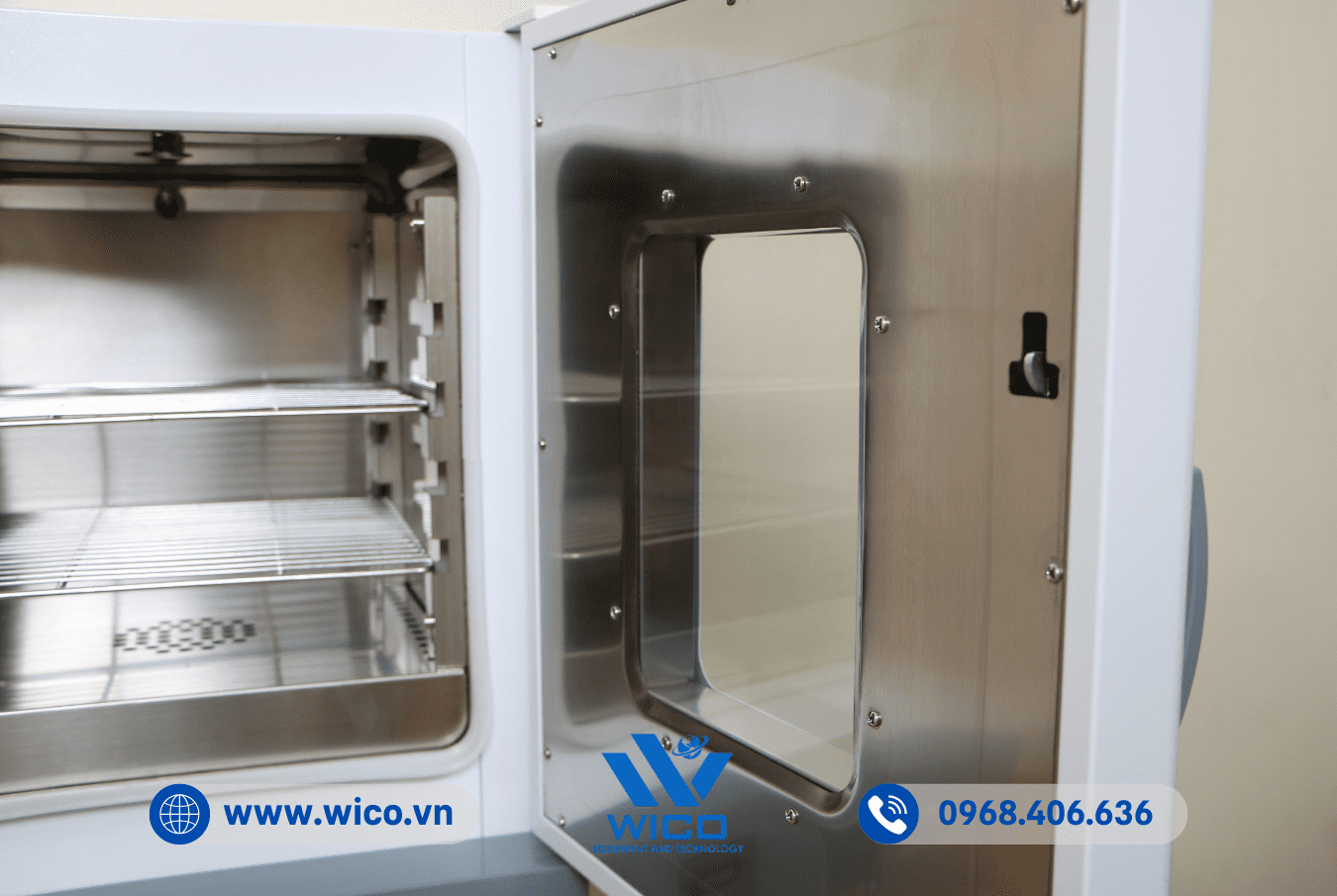 Tủ sấy đối lưu cưỡng bức WGL-45AB được thiết kế cừa kính 2 lớp tiện theo dõi