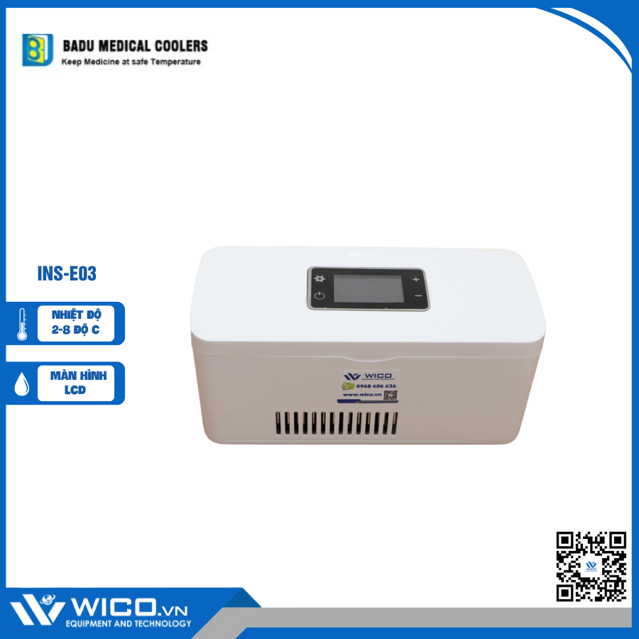 Hộp Bảo Quản Insulin Trung Quốc INS-E03 | Màu Trắng